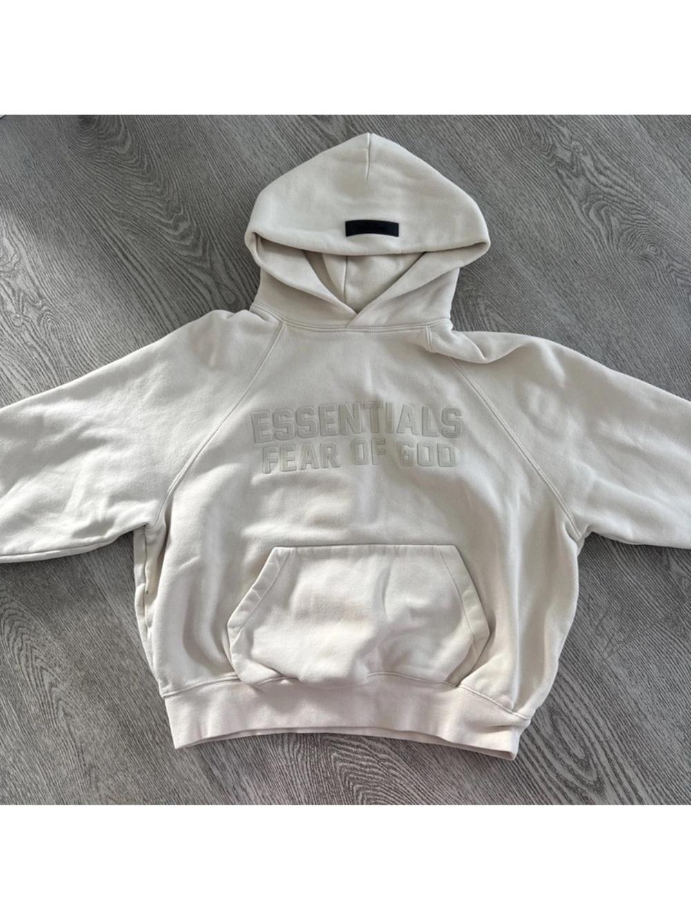 Fear of God Essentials Cream Hoodie XXS NWOT